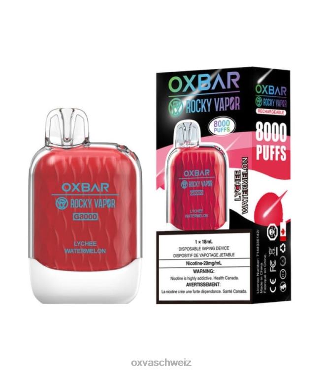 OXVA OXBAR G8000 - OXVA disposable pod - BN6XL60 Litschi-Wassermelone