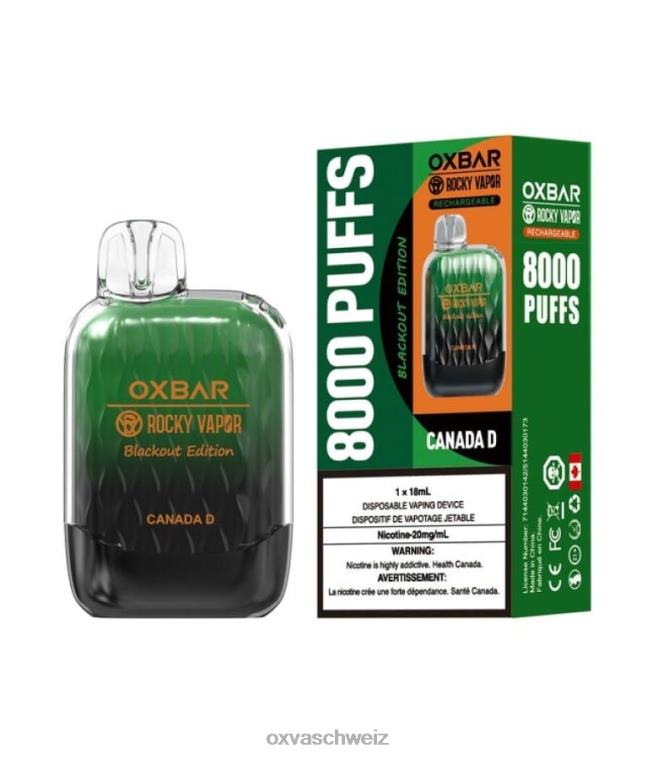 OXVA OXBAR G8000 - OXVA vape blinkt blau - BN6XL45 Kanada d