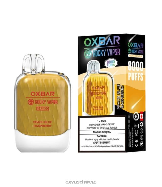 OXVA OXBAR G8000 - OXVA vape pods - BN6XL37 pfirsichblaue Himbeere