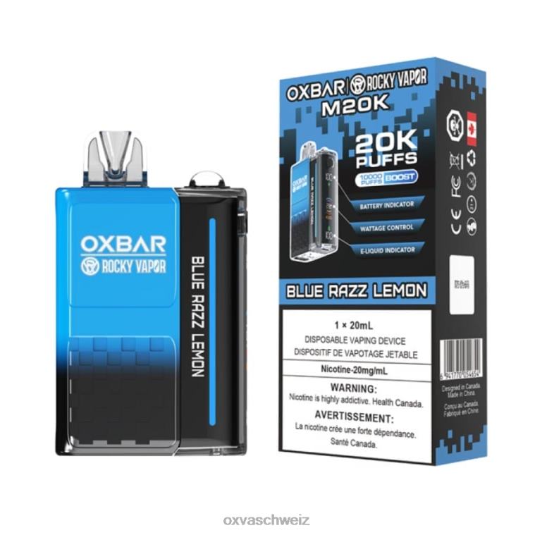 OXVA OXBAR M20K - OXVA Zürich - BN6XL2 blaue Razz-Zitrone