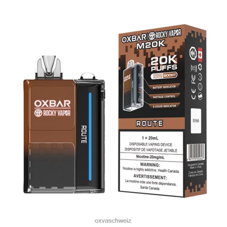 OXVA OXBAR M20K - OXVA vape blinkt blau - BN6XL5 Route