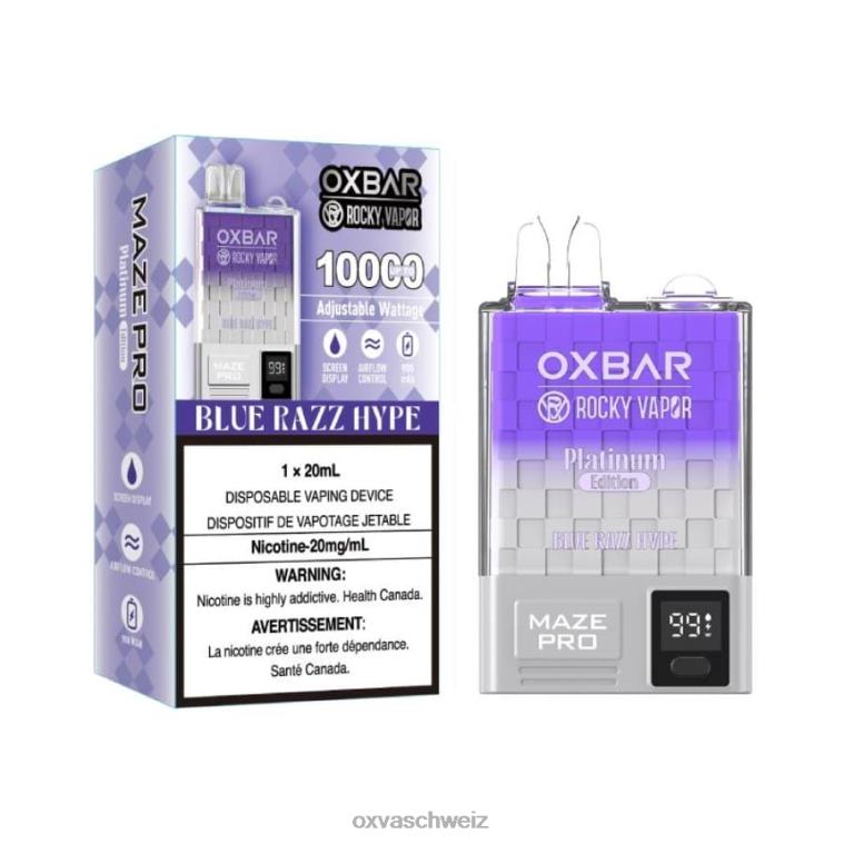 OXVA OXBAR MAZE PRO 10000 - OXVA vape kaufen - BN6XL16 Blue Razz-Hype