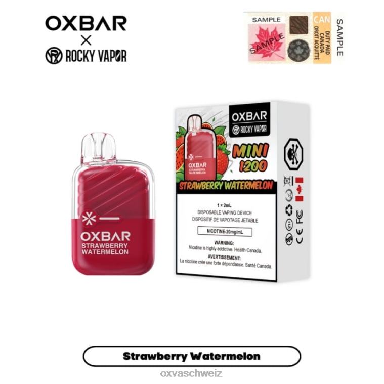 OXVA OXBAR MINI 1200 - OXVA online store - BN6XL18 Erdbeerwassermelone