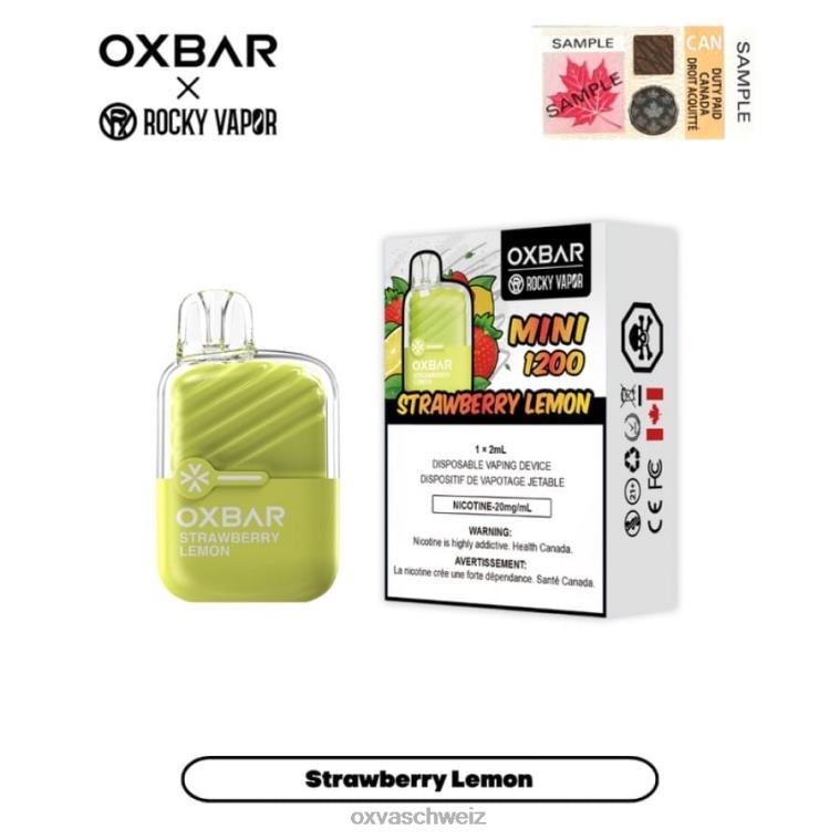 OXVA OXBAR MINI 1200 - OXVA vape sale - BN6XL19 Erdbeer-Zitrone