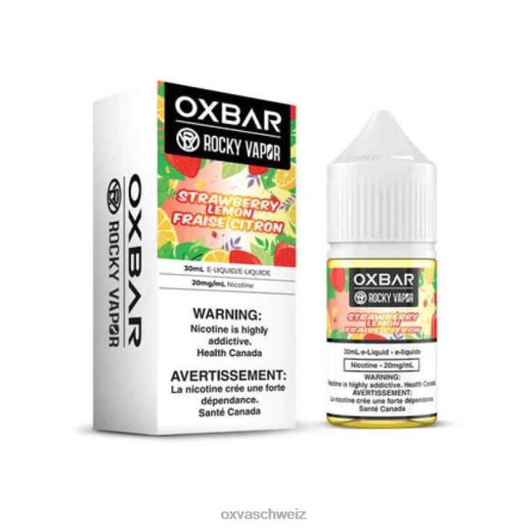 OXVA OXBAR - OXVA Zürich - BN6XL52 Erdbeer-Zitrone 30 ml Salz nic