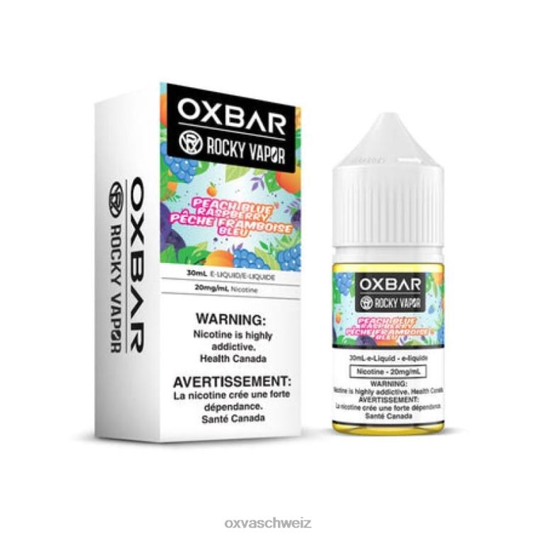 OXVA OXBAR - OXVA Zürich - BN6XL62 pfirsichblaue Himbeere 30 ml Salz nic