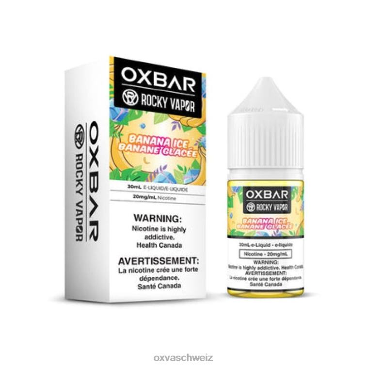 OXVA OXBAR - OXVA vape blinkt blau - BN6XL55 Bananeneis 30 ml Salz nic