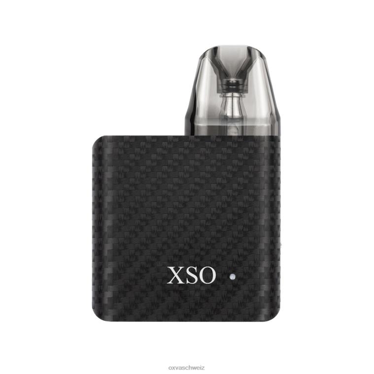 OXVA XSO XLIM SQ - OXVA vape blinkt blau - BN6XL146 schwarze Kohlefaser Bausatz